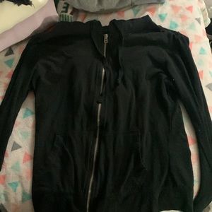 Aeropostale black zip up hoodie